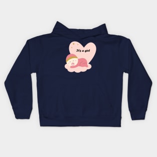 Cute baby girl Kids Hoodie